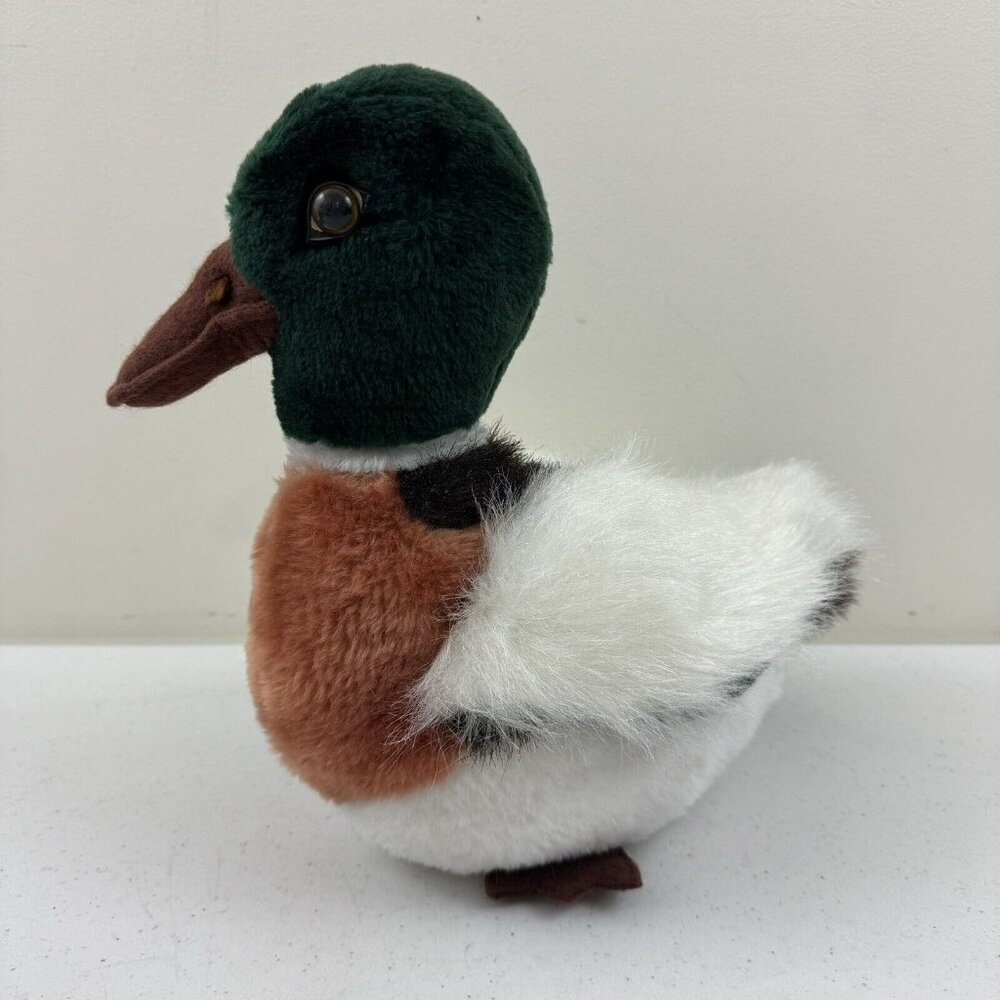 Vintage Realistic Mallard Duck Plush Toy Stuffed Animal